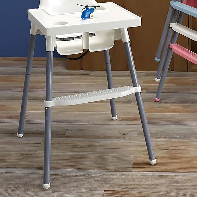 ZHBHSH High Chair Foot Rest, Adjustable, Non-Slip PP, Compatible with IKEA Antilop High Chair (Pink)