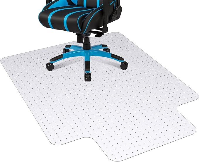 Office Chair Mat for Hard Floor, 36'' x 48'' Computer Desk Chair Mat for Floors, Easy Rolling for Office on Carpets Anti-Slip Carpet Protector for Rolling Work and Gaming Chairs
