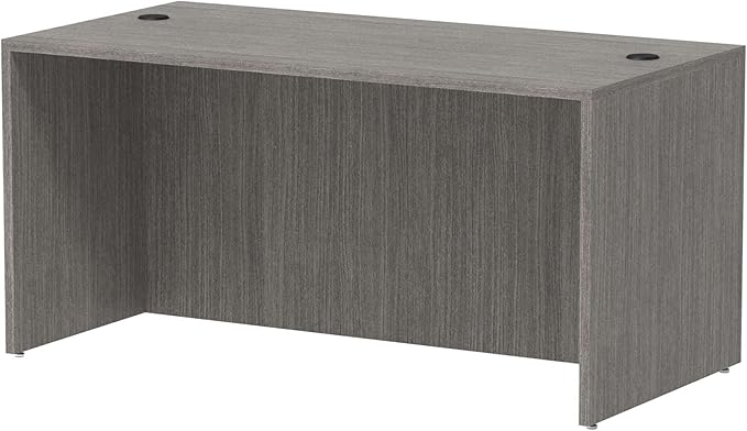 Alera Alera Valencia Series Straight Front Desk Shell, 59.13" x 29.5" x 29.63", Gray