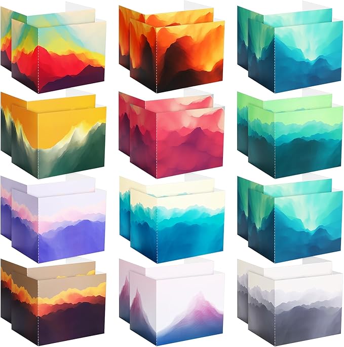 SATINIOR 24 Pcs Privacy Folders for Students, Desk Dividers for Classroom Testing, Student Privacy Boards Classroom Must Have, 12 Colors Study Panel for School Teacher Supplies(Gradient Style)