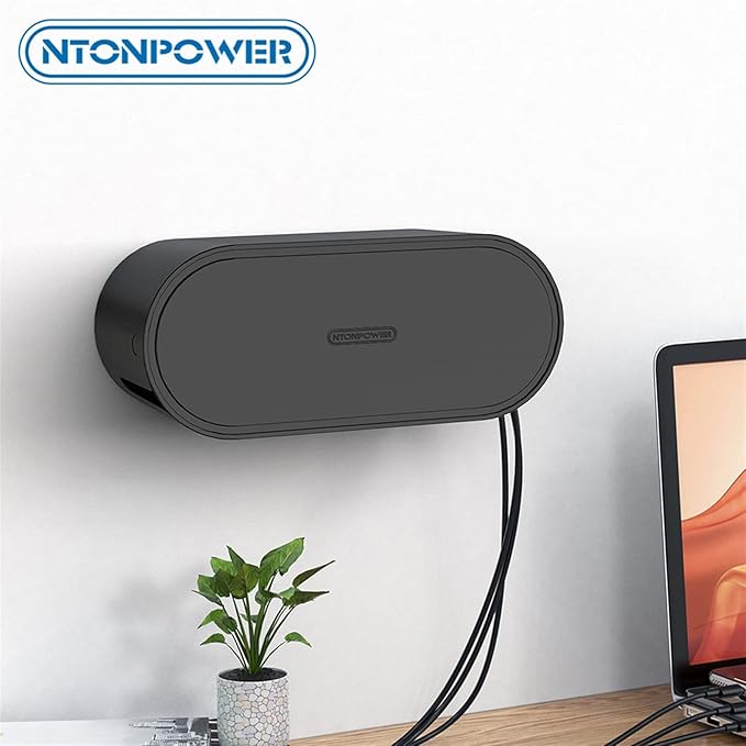 Cable Management Box Wall-mounted Cable Management Box With Child Lock TV Computer Cable Management Device Suitable for Concealing the Power Supply Board and Cable Management Box for TV Computer Hid