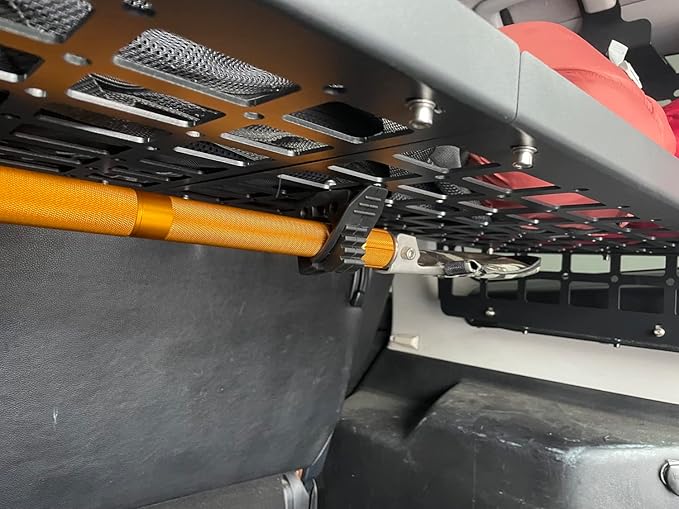 HIGH FLYING Car Molle Panel Cargo Rack Shelf Quick Fist Clamps Mounting Tool Accessories TPE (Buckle-L)