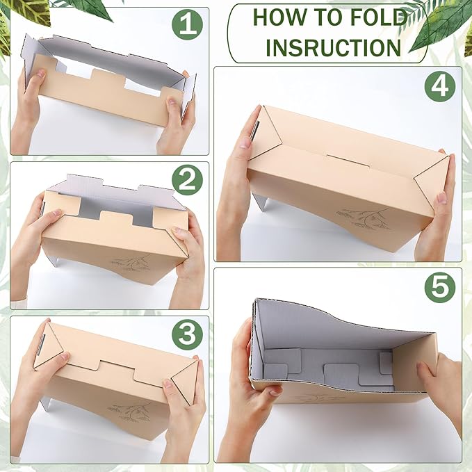 24 Floral Cardboard Magazine Holders Set, File Folders Organizer Decorative 10.23x10.63 Inch with 48 Printable Labels Storage Boxes for Home Office School Desk Classroom