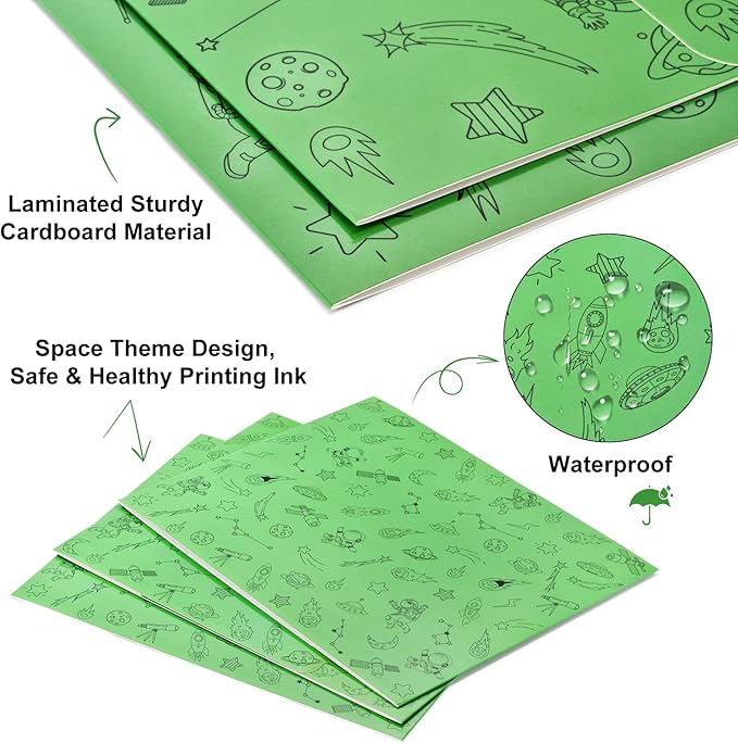 24-Pack Desk Dividers for Students, Space Cardboard Privacy Boards for Student, Privacy Shield Folder Boards, Classroom Divider Shield for School Teachers Home
