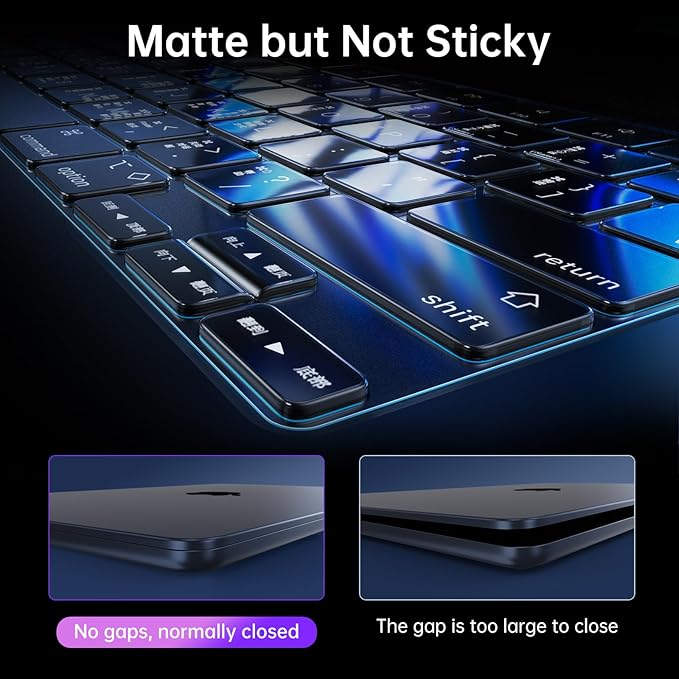Soonjet Premium Keyboard Cover Protector, Ultra Thin Keyboard Skin for 2026 2025-2021 M5/M4/M3/M2/M1 Pro/Max MacBook Pro 14/16, M5-M2 MacBook Air 13/15, US ANSI Layout