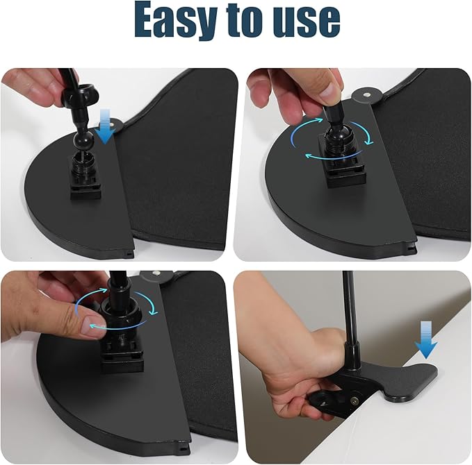 Office Desk Shade and Cubicle Shade: Blocks Light, Glare, and Disturbances. Adjustable Working Office Cubicle Accessories