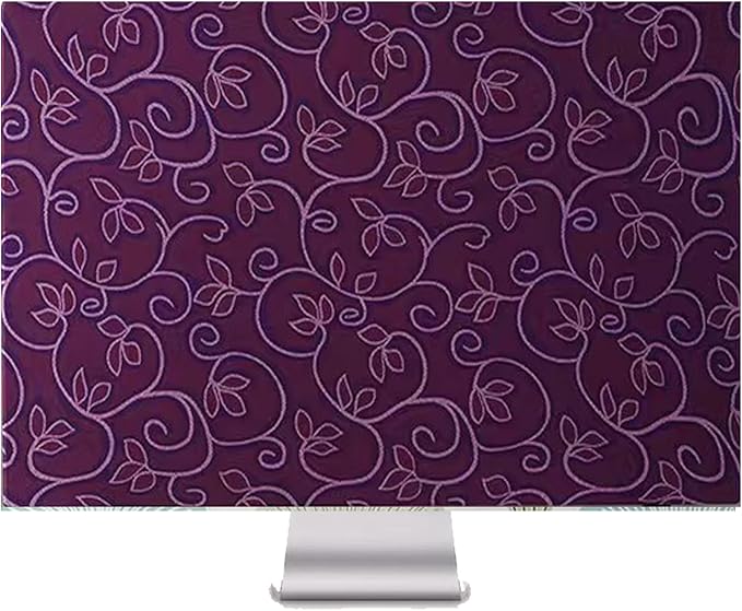 Monitor Dust Cover 22, 23, 24,25 inch Anti-Static Dustproof Protective Cover for LCD/LED/HD Panel Case Computer Sleeve Compatible with 22-25 inch PC, Desktop and TV (Purple,22-25inch)