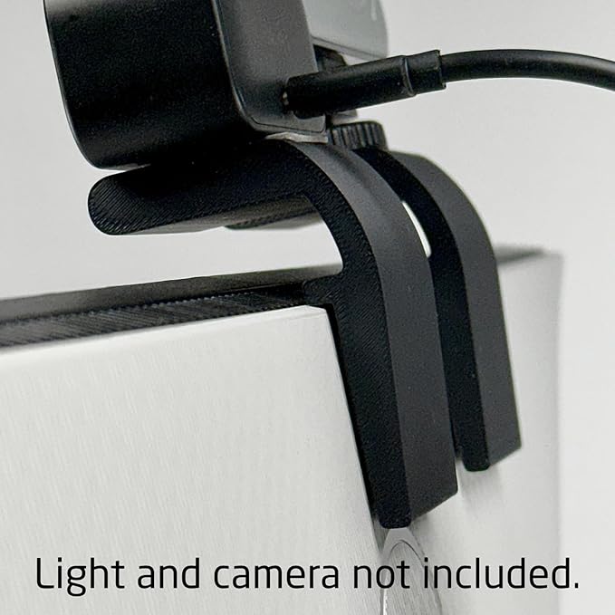 Webcam and Light Mount for Computer or Laptop Monitor