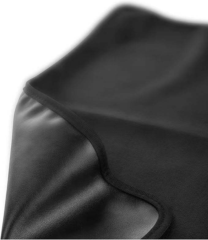 Monitor Dust Cover for iMac 24 inch PU Leather Anti-Static Dustproof Protective Cover for LCD/LED/HD Panel Case Computer Sleeve Monitor Dust Cover with Rear Pocket (Black, 24inch)