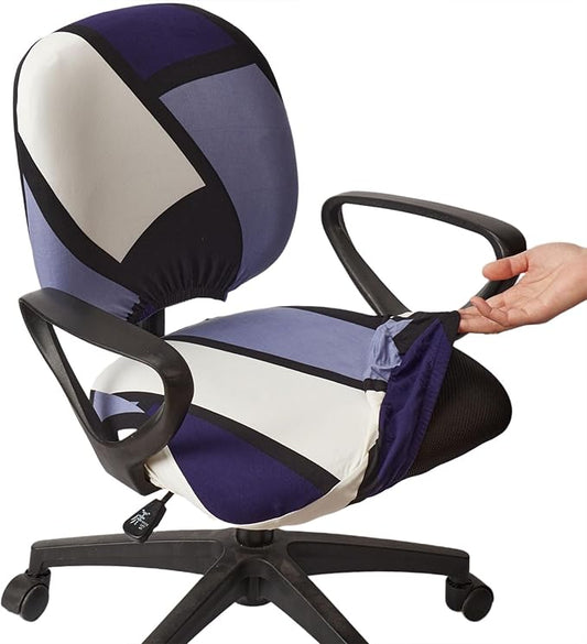 Melaluxe Computer Office Chair Cover - Protective & Stretchable Universal Chair Covers Stretch Rotating Chair Slipcover