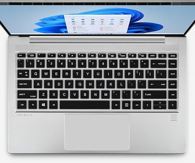 CaseBuy Keyboard Cover for HP Probook 440 445 G8 G9 G10 2023 2022 14 inch, HP Probook 640 G7 G8 14" Laptop Protector Skin(Not Fit Probook 440 445 G5 G6 G7) -Black