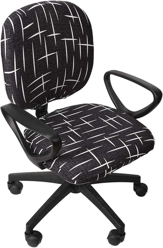Melaluxe Computer Office Chair Cover - Protective & Stretchable Universal Chair Covers Stretch Rotating Chair Slipcover