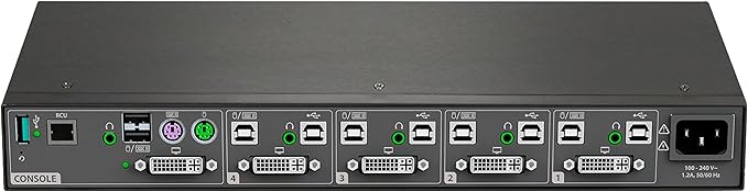 Avocent Vertiv Cybex SC800 Secure Desktop KVM Switch, Single Head Monitor, 4 Port, Dual-Link, Secure Desktop KVM Switch, Common Access Card (CAC), (DPP), TAA Compliant (SC845-001)