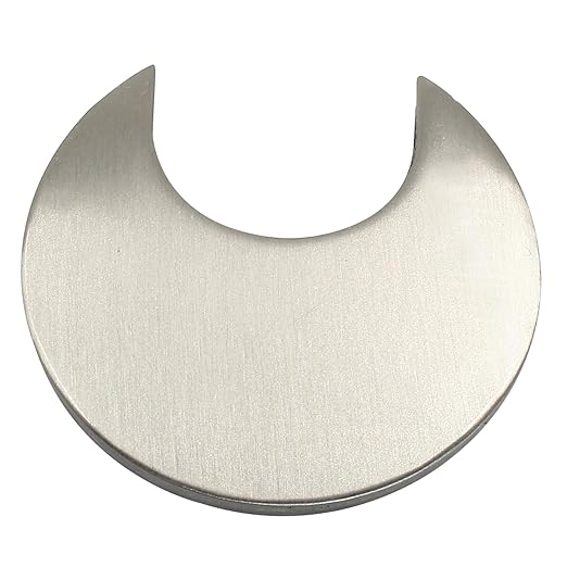 Bonsicoky 2 Pcs 2.4"(60mm) Metal Desk Grommet, Zinc Alloy Desk Cord Hole Cover for Wires Cable Office Desk, Silver