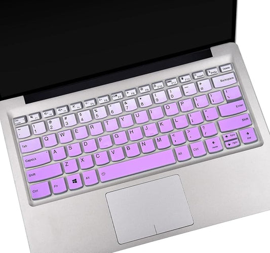 Keyboard Cover Skins for Lenovo Idepad S540 14" 14 inch, Lenovo Flex 5 5g 2-in-1 Laptop, Lenovo Ideapad Flex 5 14" Laptop Keyboard Protector - Gradual Purple