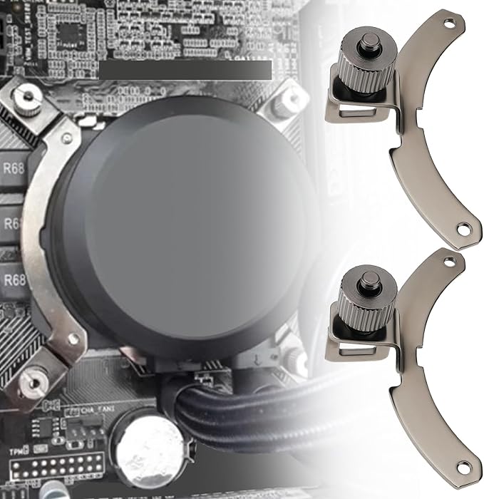 2PCS Computer CPU Fixing Buckle Mounting Bracket Compatible with Cooler Master B120 240 360 AMD AM4 CPU Holder Clips