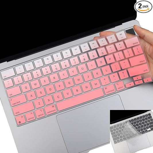 2 Pack Keyboard Cover for MacBook Pro 14" 16" M5-M1 Pro/Max 2026-2021 A3426 A3427 A3428 A3429 A2442 A2779 A2918 A2992 A2485 A2780 A2991,2026-2023 MacBook Air M5-M2 13.6" 15.3" laptop Skin,US Layout-OP
