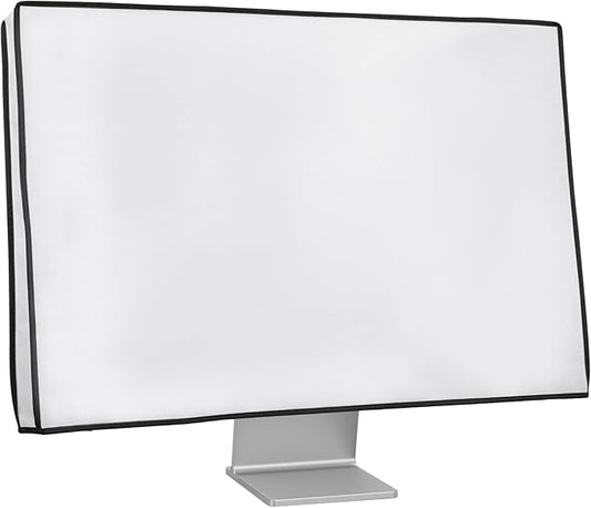 kwmobile Monitor Cover Compatible with 31-32" monitor - Dust Cover Computer Screen Protector - White