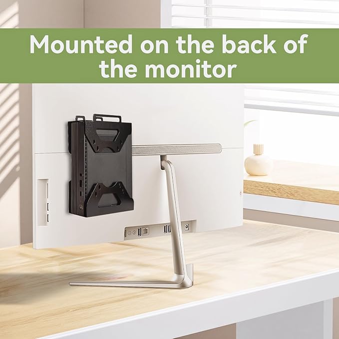 Mini PC Mount Compatible with Lenovo Thinkcentre Tiny M90q Gen3, M90q Gen 2,M80q Gen3, M75q Gen2,M70q Gen 2, M70q VESA Mount Adapter Wall and Under Desk