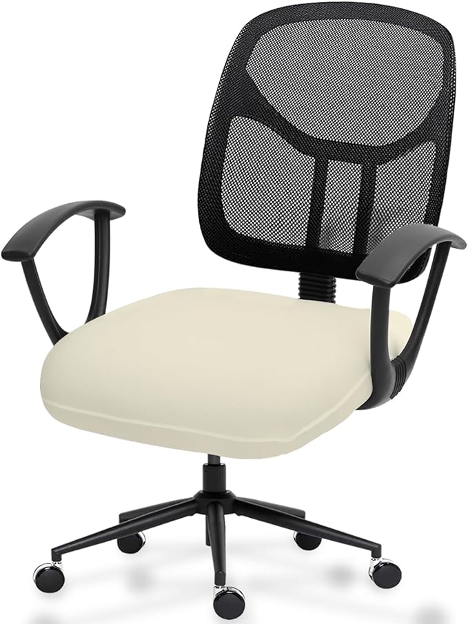 DIVA EN CAMINO DEC Stretchable Desk Office Chair Seat Cushion Covers - Universal Spandex Computer Chair Slipcover - Removable Washable Cushion Protectors for Dogs, Cats, Pets