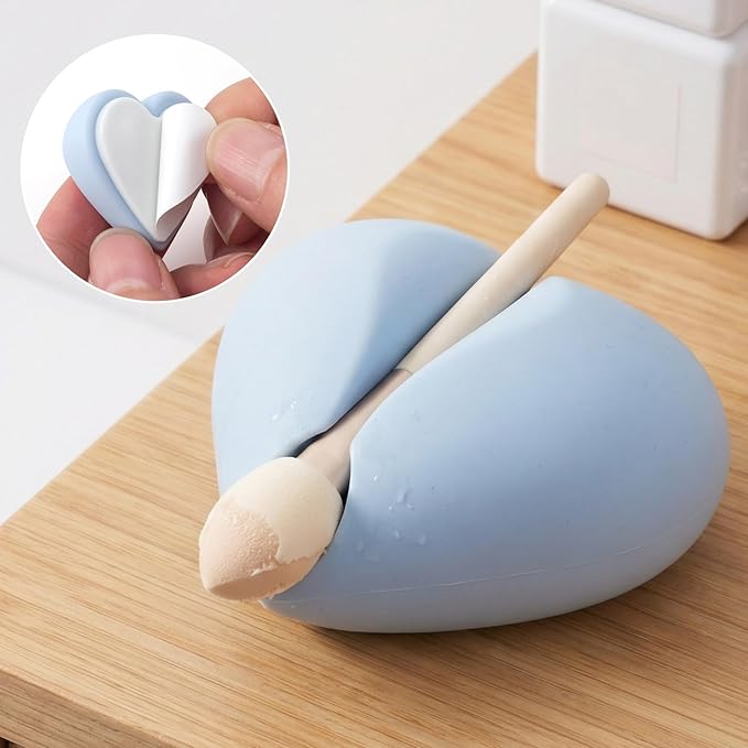 5 Pcs Cable Clips Cord Holder, Heart Shaped Wire Holders for Cords, Colorful Adhesive Cable Management Charger Holder Clips for Office Nightstand desk- White, Green, Pink, Blue, Purple