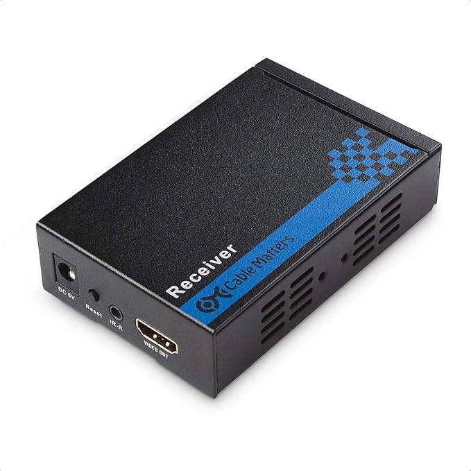 Cable Matters Receiver Box for Wall Mount HDMI Extender with TCP/IP - Up to 300 Feet, 1080P, 1-to-Many Setup (Model: 103002R), Compatible with Model: 103002