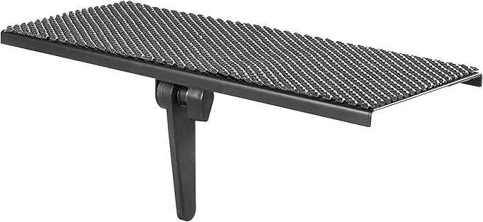 Mount-It! Above TV Shelf for Wall Mounted TV – Adjustable No-Drill TV Top Shelf for Cable Box & Streaming Devices – 12” Compact Flat Screen TV Shelf Mount with Anti-Slip Surface, 13.2 lb Capacity