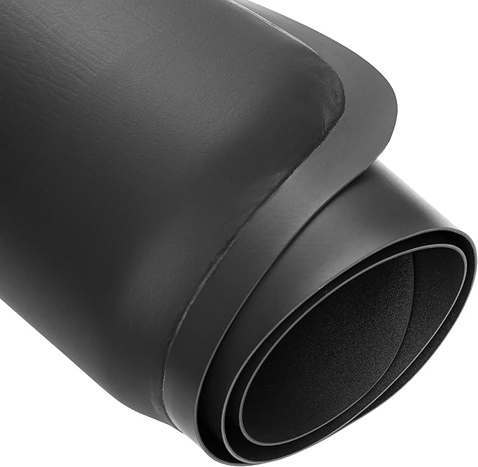 Saloniture 5 ft. x 4 ft. Salon & Barber Shop Chair Anti-Fatigue Mat - Black Hexagon - 1 in. Thick