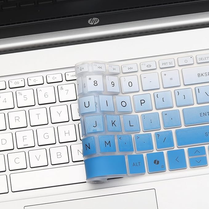Keyboard Cover for 2025 2024 HP Laptop 15-fc 15-fd 15.6" Series 15z-fc000 15t-fd000 15-fd0123dx 15-fd0127dx 15-fc0245dx 15-fc0025dx 15-fd0023dx 15-fd0005dx 15t-fd100 fd0083wm 15-fc0093dx-OmbreBlue