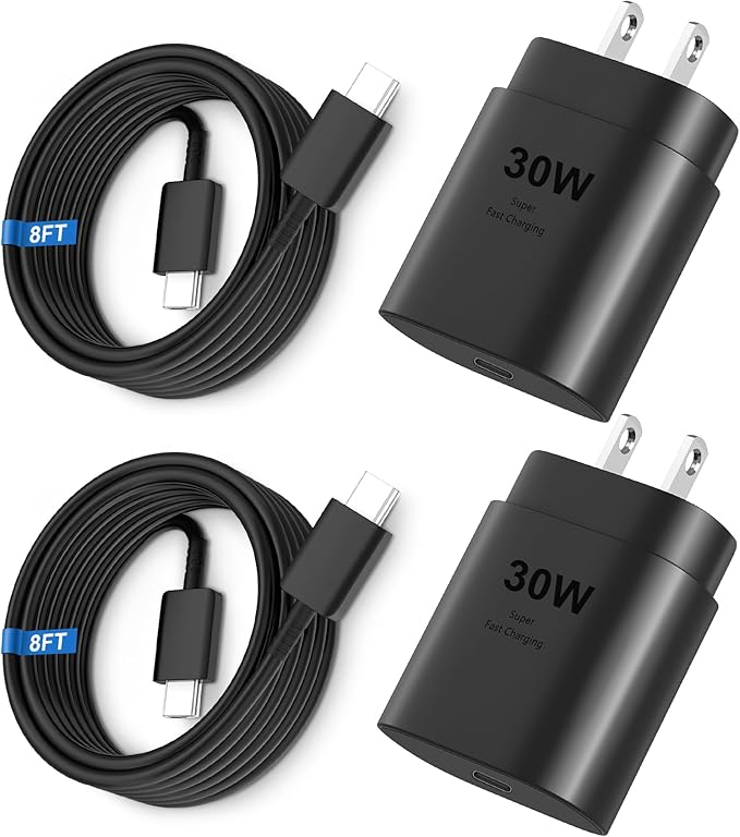 iPhone 16 15 17 Pro Max Charger 30W Type C Chargers USB C Fast Charger Block iPhone 16 Chargers Fast Charging with 8FT C Charging Cable for iPhone 17/17 Pro Max/16/16 Pro Max/15/15 Pro/iPad/Samsung