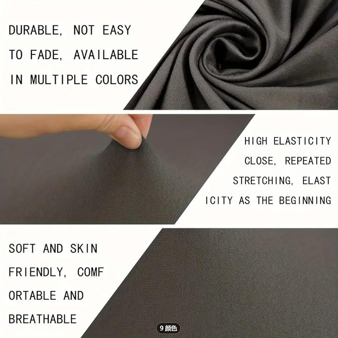 Office Chair Cover – Universal Stretch Office Chair seat Cover, Computer Chair Protector-Black (Black)