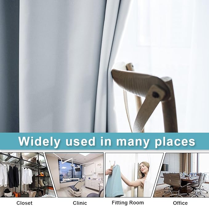 RYB HOME White Curtains for Bedroom, Sunlight Block Noise Reducing Privacy Window Covering for Living Room Shared Office Home Theater Doorway, 1 Pc, Grayish White, W 60 x L 96 inch