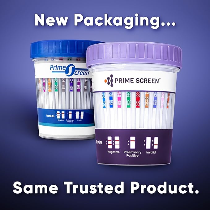 Prime Screen 12 Panel Urine Cup (AMP,BAR,BUP,BZO,COC,mAMP,MDMA,MOP,MTD,OXY,PCP,THC) C-Cup, CDOA-6125 (100)