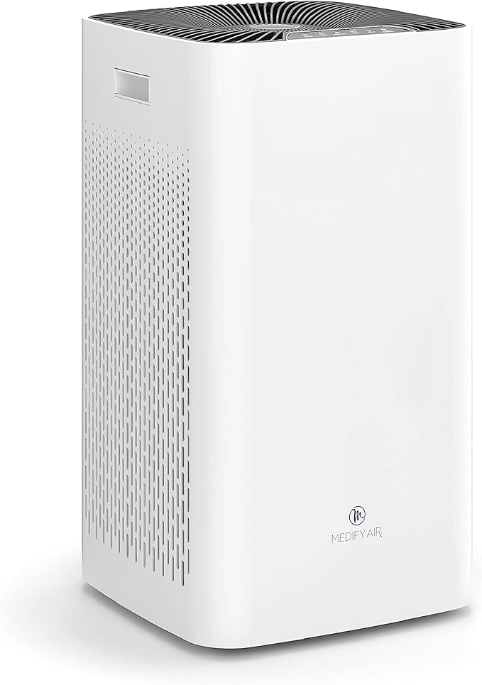 Medify MA-112 Air Purifier V3.0 with True HEPA H13 Filter | 5,948 ft² Coverage in 1hr for Smoke, Wildfires, Odors, Pollen, Pets | Quiet 99.9% Removal to 0.1 Microns | White, 1-Pack