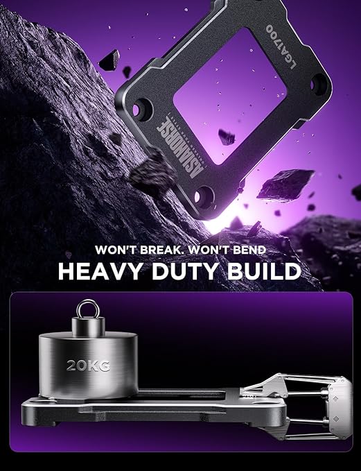 AsiaHorse LGA 1700 CPU Contact Frame, 100% Flush Anti-Bending Secure Frame for Intel CPU, High-Strength Metal Construction Compatible with H610/B660/Z690/Z790 Motherboards, Enhances Cooling Efficiency