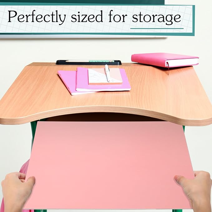 SATINIOR 24 Pcs Privacy Folders for Students, Desk Dividers for Classroom Testing, Student Privacy Boards Classroom Must Have, 12 Colors Study Panel for School Teacher Supplies(Vivid Style)