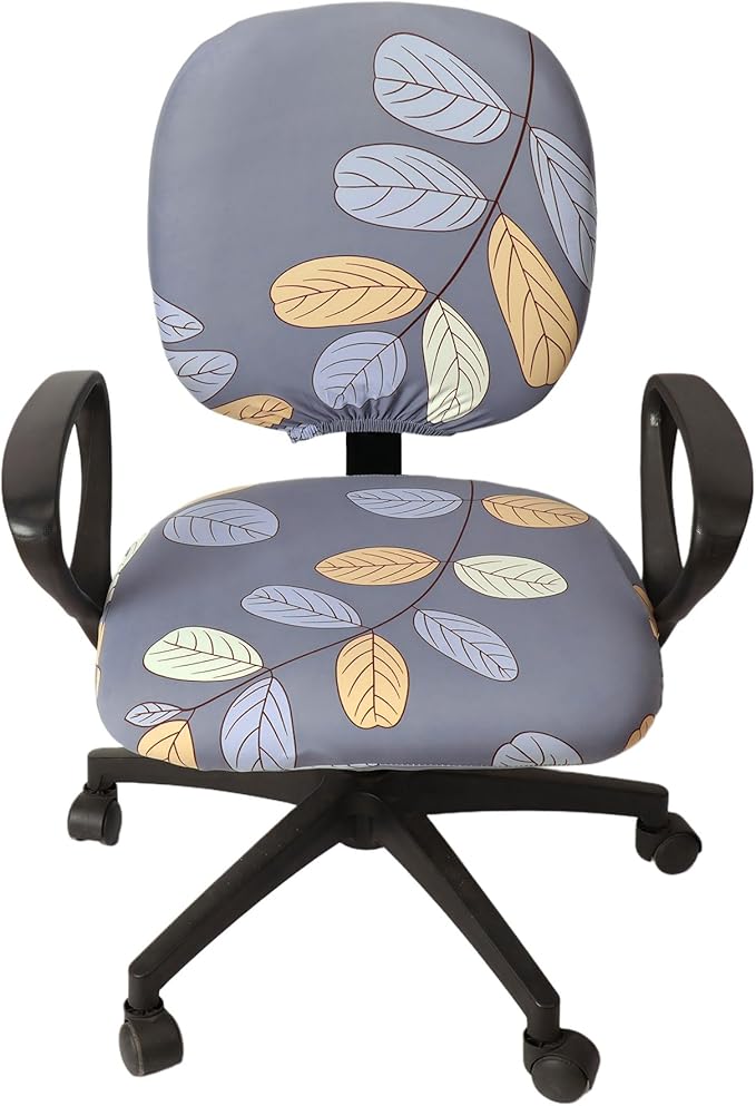 Melaluxe Computer Office Chair Cover - Protective & Stretchable Universal Chair Covers Stretch Rotating Chair Slipcover