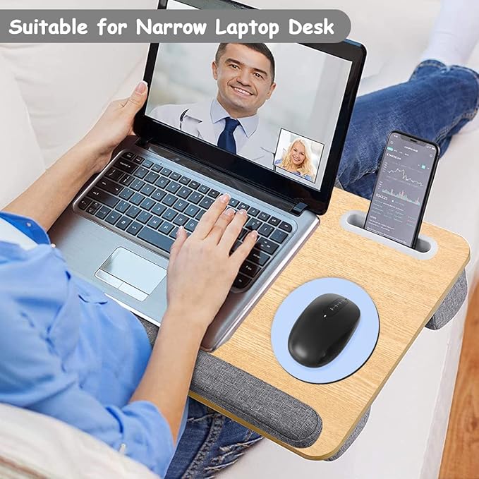 Dapesuom Small Mouse Pad, 6 x 6 Inch Thick Rubber Premium-Textured Non-Slip Portable & Washable Round Mini Mouse Mat for Women Men Wireless Laptops Keyboard Tray Gaming Work Computer Travel, Sky Blue
