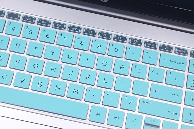 Keyboard Skin Compatible for 15.6" HP Laptop 15-fc 15-fd 15t-fd 15z-fc Series, HP Pavilion 15 15-eg/eh/er 15t-eg200/eg300 15z-eh300 Series, HP Pavilion 17z 17z-cp000 17z-ca200 17-cn 17-cp Series (Mint
