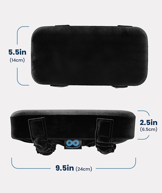 Elevate Series by Everlasting Comfort Office Chair & Wheelchair Arm Pads - Memory Foam ArmRest Covers for Desk, Gaming Chair, Arm Pillow Seat Cover Cushions & Protectors to Relieve Pressure for Elbows