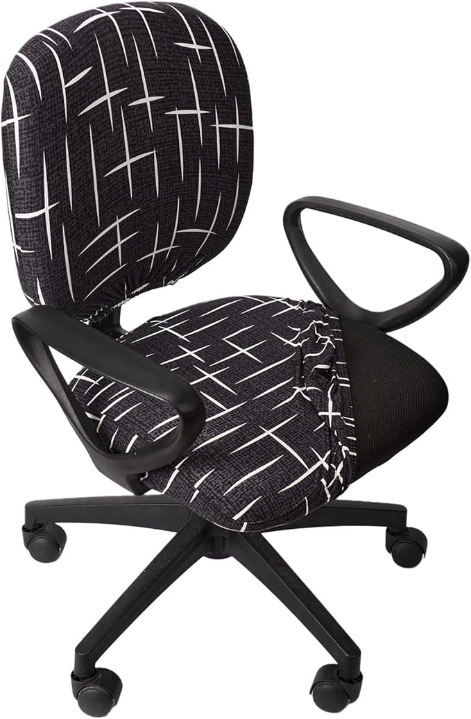 Melaluxe Computer Office Chair Cover - Protective & Stretchable Universal Chair Covers Stretch Rotating Chair Slipcover