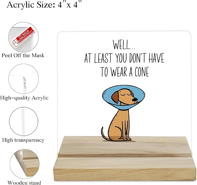 Get Well Soon Gifts for Women Decor Sign, Surgery Recovery Gifts Acrylic Plaque