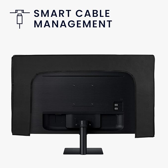 kwmobile Monitor Cover Compatible with Samsung Smart Monitor 32" (M8 / M7 / M5) - Dust Cover Computer Screen Protector - Black