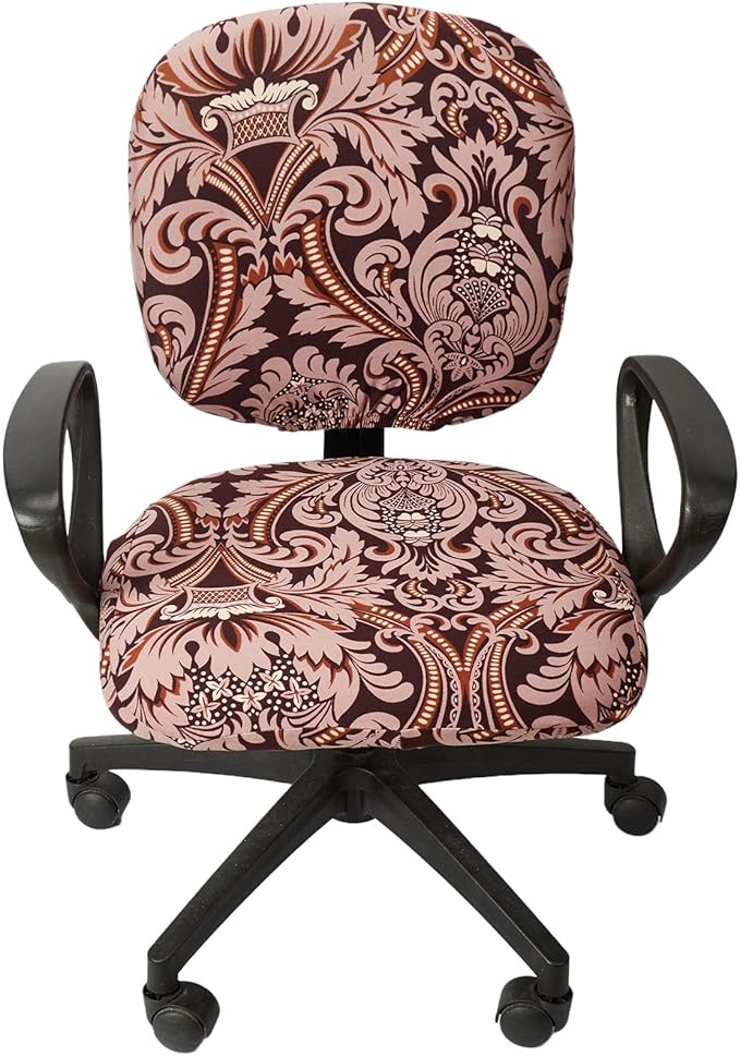 Melaluxe Computer Office Chair Cover - Protective & Stretchable Universal Chair Covers Stretch Rotating Chair Slipcover