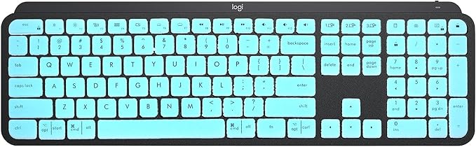 Dust-Proof Silicone Keyboard Skin Cover Compatible for Logitech Craft Advanced Wireless Keyboard & Logitech MX Keys Advanced Wireless Illuminated Keyboard (Mint)