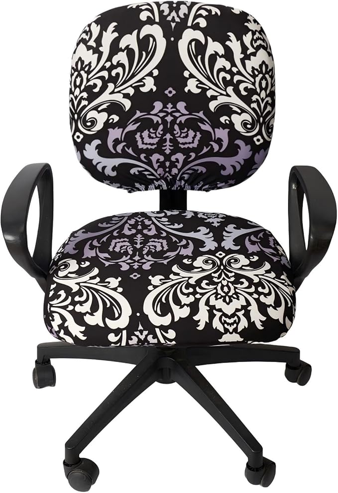 Melaluxe Computer Office Chair Cover - Protective & Stretchable Universal Chair Covers Stretch Rotating Chair Slipcover