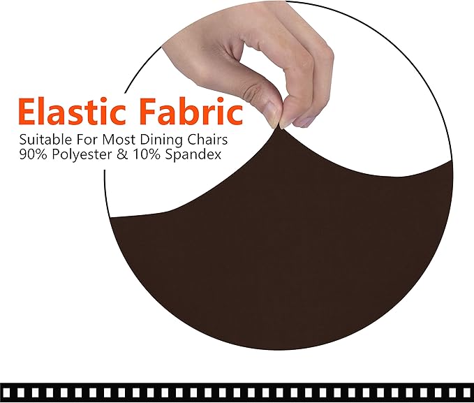 SARAFLORA Office Chair Cover- Large, Brown- Removable Computer Chair Cover for Office Chair with Zipper for Universal Rotating Chair Desk Chair Cover High Back Chair Seat Washable Protector for Pets