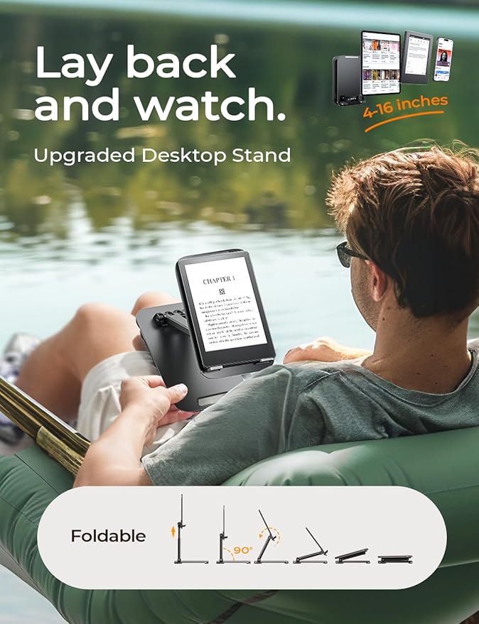 LISEN for iPad Stand Tablet Holder for Desk, Office Desk Accessories for Men Women Moms Gifts Home Office Dorm Essentials Gadgets Portable Monitor Stand for Apple iPad mini Accessories Switch Kindle