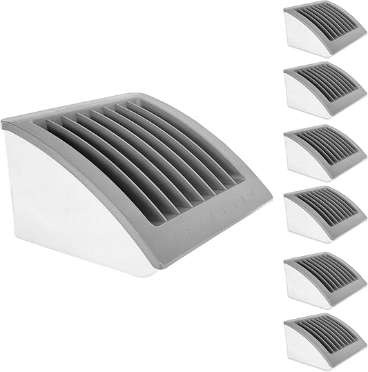6-Pack | 8-Device Laptop & Tablet Charging Station for Multiple Laptops - Chromebook Organizer for Classroom & Office - Fits up to 17'' Screensize and 1.375'' Thick