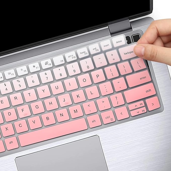 Keyboard Cover for Dell Latitude 14" 3450 3440 5450 5440 5430 5431 5420 7450 7440 7430 7420 7410, Dell Latitude 14" 9420 9430, Latitude 16 7650 7640, Latitude 15.6" 9520 9510 7520 -Ombrepink